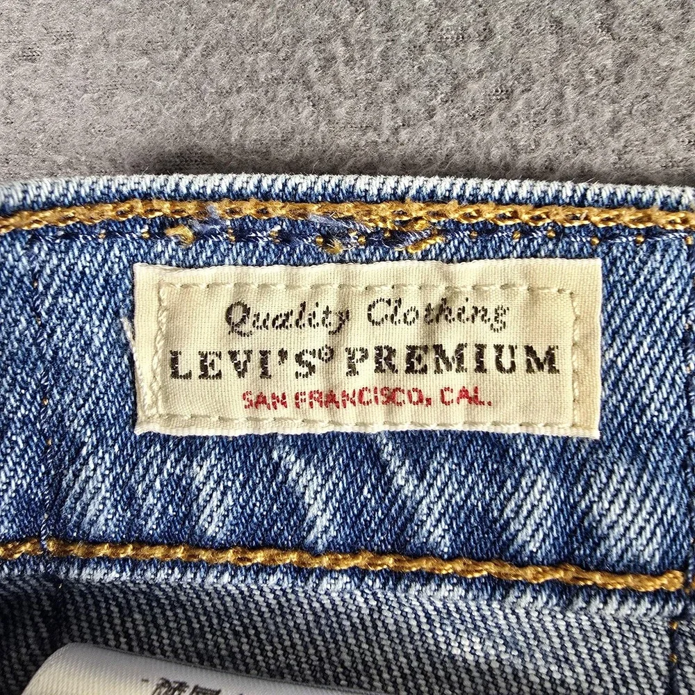 Levis 501 S Jeans Women W30 L28 Del Norte Premium Embroidered Western Button Fly